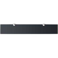 Berkfield Home Modern Floating Shelf Glass 60x10 cm 8 mm in Black