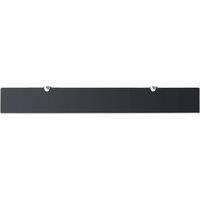 Berkfield Home Modern Floating Shelf Glass 80x10 cm 8 mm in Black