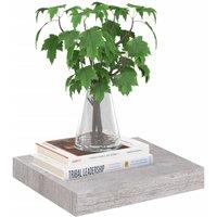 Berkfield Home Durable Floating Wall Shelf Concrete Grey 23x23.5x3.8 cm MDF