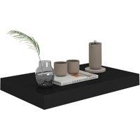 Berkfield Home Durable Floating Wall Shelf Black 40x23x3.8 cm MDF