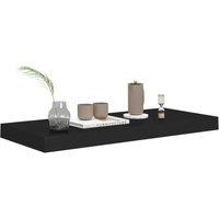 Berkfield Home Durable Floating Wall Shelf Black 60x23.5x3.8 cm MDF