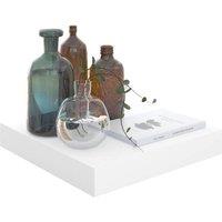 Berkfield Home Durable Floating Wall Shelf High Gloss White 23x23.5x3.8 cm MDF
