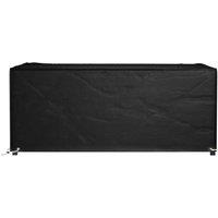 Berkfield Home Durable Garden Furniture Cover 8 Eyelets 180x122x75 cm Rectangular in Black | Size: 180 x 122 x 75 cm