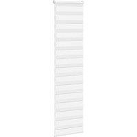 Berkfield Home Elegant Zebra Blind White 65x200 cm Fabric Width 60.9 cm Polyester
