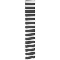 Berkfield Home Elegant Zebra Blind Black 40x200 cm Fabric Width 35.9 cm Polyester