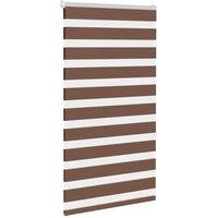 Berkfield Home Elegant Zebra Blind Brown 80x150 cm Fabric Width 75.9 cm Polyester