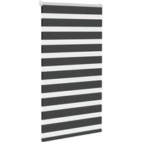 Berkfield Home Elegant Zebra Blind Black 70x150 cm Fabric Width 65.9 cm Polyester