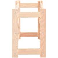 Berkfield Home Durable Wine Rack for 12 Bottles Pinewood in Beige