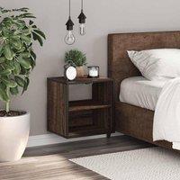 Berkfield Home Durable Wall-mounted Bedside Cabinet Brown Oak 40x31x39.5 cm