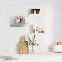 Berkfield Home Durable Wall Shelves 3 pcs Silver Stainless Steel