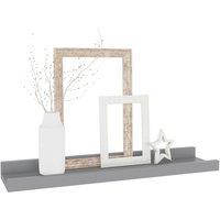 Berkfield Home Decorative Wall Shelves 4 pcs Grey 40x9x3 cm | Size: 40 x 9 x 3 cm