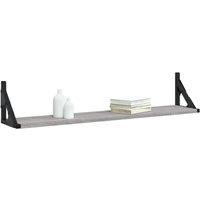 Berkfield Home Beautiful Wall Shelves 2 pcs Grey Sonoma 80x15x15.5 cm Engineered wood