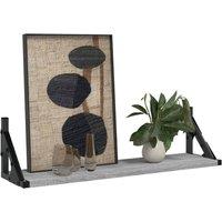 Berkfield Home Beautiful Wall Shelves 2 pcs Grey Sonoma 60x15x15.5 cm