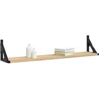 Berkfield Home Beautiful Wall Shelves 2 pcs Sonoma Oak 80x15x15.5 cm Engineered wood in Light Tan