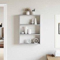 Berkfield Home Decorative Wall Shelf Grey Sonoma 43x9x60 cm Engineered Wood | Size: 43 x 9 x 60 cm