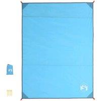 Berkfield Home Picnic Blanket with Pegs Blue 205x155 cm