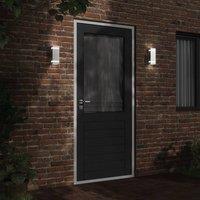 Berkfield Home Outdoor Wall Light Silver Stainless Steel