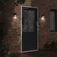 Berkfield Home Outdoor Wall Light Black Die-cast Aluminium