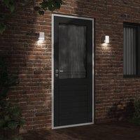 Berkfield Home Outdoor Wall Light Silver Stainless Steel