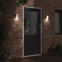 Berkfield Home Outdoor Wall Light Silver Stainless Steel