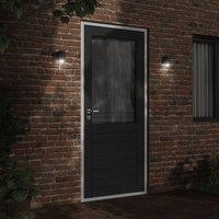 Berkfield Home Outdoor Wall Light Black Die-cast Aluminium