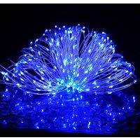 Berkfield Home LED Micro Fairy String Lights 40m 400 LED Blue 8 Function