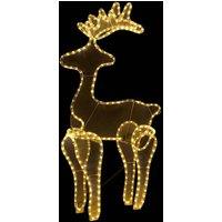 Berkfield Home Reindeer Christmas Decoration with Mesh 306 LEDs 60x24x89cm | Size: 60 x 24 x 89 cm