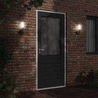 Berkfield Home Outdoor Wall Light Black Stainless Steel