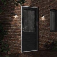 Berkfield Home Outdoor Wall Light Black Die-cast Aluminium