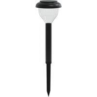 Berkfield Home Solar Pathway Lights with Ground Spikes 4 pcs Warm White & RGB in Black