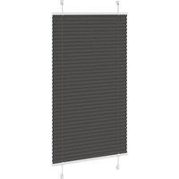Berkfield Home Pleated Blind Black 75x150 cm Fabric Width 74.4 cm Polyester