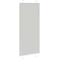 Berkfield Home Pleated Blind Light Grey 100x200 cm Fabric Width 99.4 cm Polyester