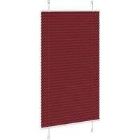 Berkfield Home Pleated Blind Bordeaux Red 75x150 cm Fabric Width 74.4 cm Polyester