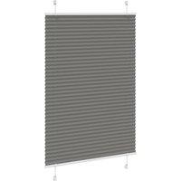 Berkfield Home Pleated Blind Anthracite 85x100 cm Fabric Width 84.4 cm Polyester in Dark Grey