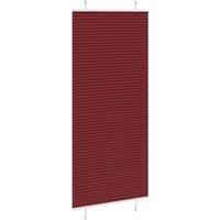 Berkfield Home Pleated Blind Bordeaux Red 100x200 cm Fabric Width 99.4 cm Polyester