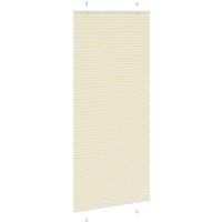 Berkfield Home Pleated Blind Cream 90x200 cm Fabric Width 89.4 cm Polyester