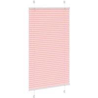 Berkfield Home Pleated Blind Pink 75x100 cm Fabric Width 74.4 cm Polyester