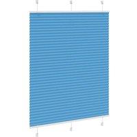 Berkfield Home Pleated Blind Blue 105x100 cm Fabric Width 104.4 cm Polyester