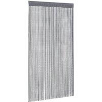 Berkfield Home String Curtains 2 pcs Anthracite 140x250 cm in Grey