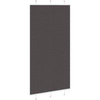 Berkfield Home Pleated Blind Black 105x200 cm Fabric Width 104.4 cm Polyester