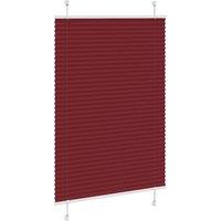 Berkfield Home Pleated Blind Bordeaux Red 85x100 cm Fabric Width 84.4 cm Polyester