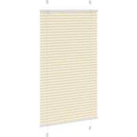 Berkfield Home Pleated Blind Cream 70x100 cm Fabric Width 69.4 cm Polyester