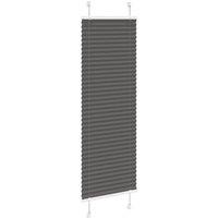 Berkfield Home Pleated Blind Black 50x150 cm Fabric Width 49.4 cm Polyester