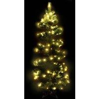 Berkfield Home Swirl Pre-lit Christmas Tree with Stand Green 150 cm PVC