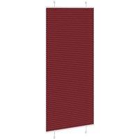 Berkfield Home Pleated Blind Bordeaux Red 85x200 cm Fabric Width 84.4 cm Polyester