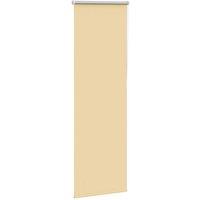Berkfield Home Roller Blind Blackout Beige 60x130 cm Fabric Width 55.7 cm Polyester