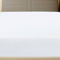 Berkfield Home Jersey Fitted Sheet White 90x200 cm Cotton