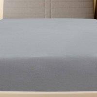 Berkfield Home Jersey Fitted Sheet Grey 90x200 cm Cotton