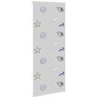 Berkfield Home Shower Roller Blind 100x240 cm Fabric Width 96 cm in Grey