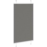 Berkfield Home Pleated Blind Anthracite 75x150 cm Fabric Width 74.4 cm Polyester in Grey